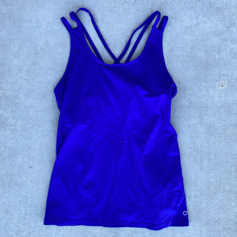 GAP Vibrant Blue Strappy Athletic Top